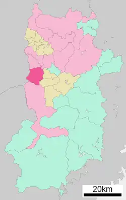 Location of Gose in Nara Prefecture