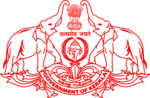 Emblem of Government of Kerala in red.