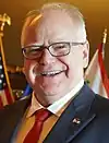 Photographic portrait of Tim Walz