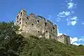 View of the castle ruins