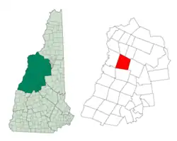 Location in Grafton County, New Hampshire