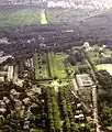 Vue aérienne de la Grande Perspective de Meudon.