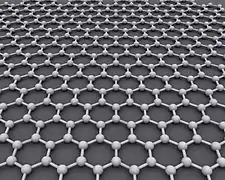 The ideal crystalline structure of graphene is a hexagonal grid.