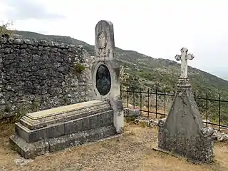 Tomb of Marko Miljanov on the fortress Meteon (Medun)