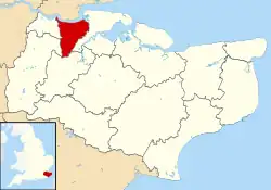 Gravesham located within Kent