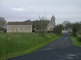 The church in Graye-sur-Mer