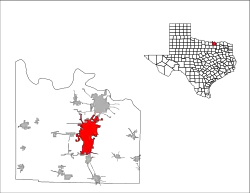 Location of Sherman, Texas