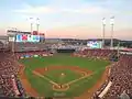 A photograph of a baseball diamond