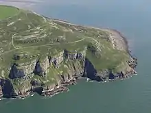 Photograph of a coastal headland