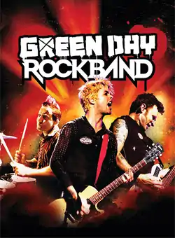 The official box cover art of Green Day: Rock Band