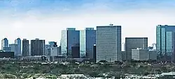 Skyline of Greenway Plaza looking north