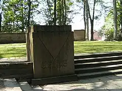 Cemetery and monument in Grevesmühlen for 407 victims of Cap Arcona