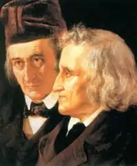 Jakob and Wilhelm Grimm, best-known collectors of German and European folk tales