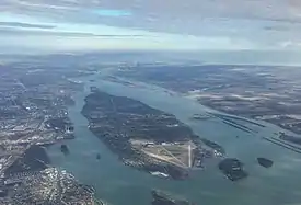 Aerial view of Grosse Ile Township looking north