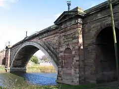 Grosvenor Bridge over the River Dee in Chester, Cheshire, England, U.K. (2007)