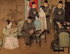 Night Revels, a Song dynasty remake of a 10th-century original by Gu Hongzhong.