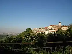 View of the center of the town