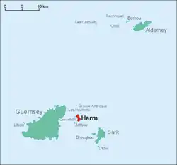 Location of Herm