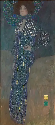 Portrait of Emilie Louise Flöge by Gustav Klimt