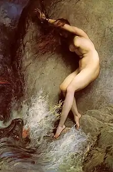 Doré's 1869 painting of Andromeda