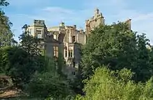 Guy's Cliffe House in the north of Warwick is a ruined Gothic house.