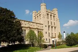 Photograph of the original H. H. Wills Physics Laboratory at the University of Bristol