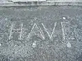 The "HAVE" Mosaic (spelling variant of Ave)