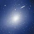 HAWK-I and Hubble explore RCS2 J2327 cluster with the mass of two quadrillion Suns.