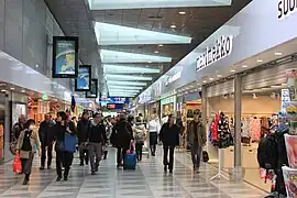 The interior of the terminal