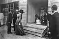 Empress Sadako visiting survivors after the 1923 Great Kantō earthquake