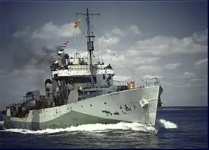 HMCS Regina in the Western Approaches scheme