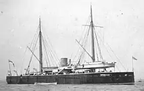 HMS Prince Albert, a pioneering turret ship, built by naval engineer Cowper Phipps Coles.