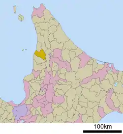 Location of Haboro in Hokkaido (Rumoi)