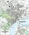 Map of Hadsund from 1980.