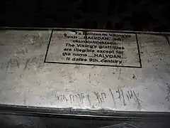 Viking mercenary graffiti at the Hagia Sophia in Istanbul, Turkey