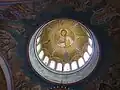 The dome of Saint Andrew cathedral depicting Christ Pantocrator