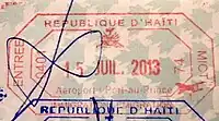 Entry stamp