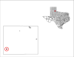 Location in Hall County (circled)