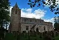 The parish church dedicated to St Andrew