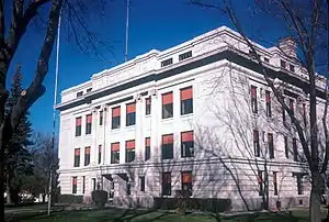 Hamlin County Courthouse in Hayti in 1974