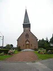 The church in Hardecourt-aux-Bois