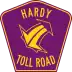 Hardy Toll Road marker