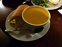 Roasted butternut squash soup