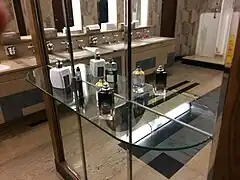 Gents' toilets in Harrods department store in London