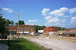 Businesses at the intersection of Main and Rolla