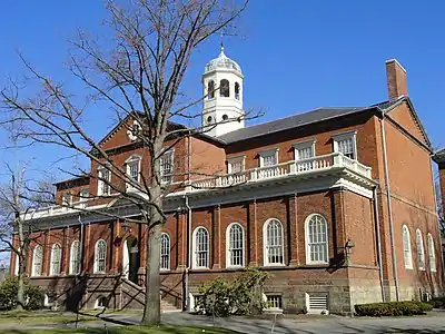 Harvard Hall at Harvard University by Thomas Dawes (1766)