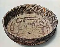 Hassuna redware bowl, circa 5500 BC