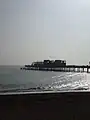 Hastings Pier seaward end fire damage