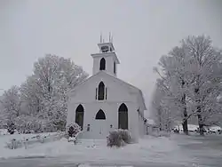 Hatley United Church on Main St.