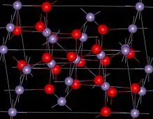 Crystal structure of hausmannite